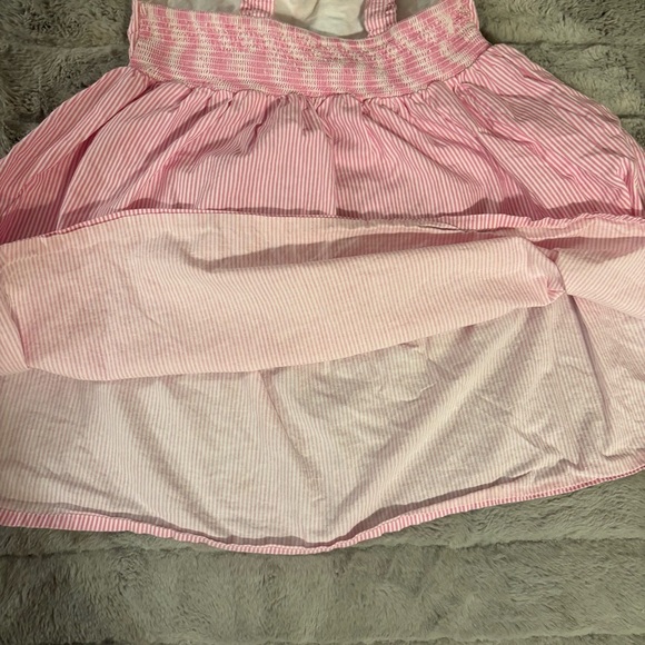 Beebay 4Y Pink Striped Embroidered Sundress, Girl, Floral, Fit & Flare - Picture 5 of 6